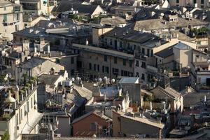 genua Stadsutsikt från castelletto hiss foto