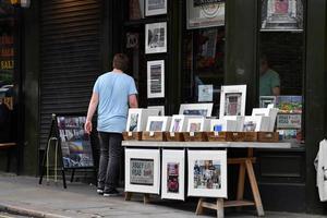 london, England - juli 15 2017 - portobello väg London gata färgrik marknad foto