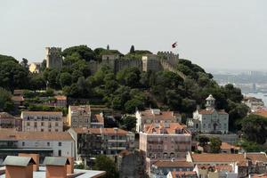 lissabon antenn panorama landskap stadsbild foto