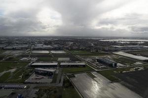 amsterdam, Nederländerna - februari 26 2020 - schipol flygplats antenn se panorama foto