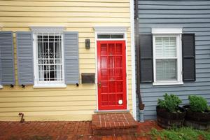 georgetown dc Washington hus under de regn foto