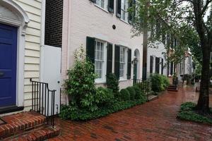 georgetown dc Washington hus under de regn foto