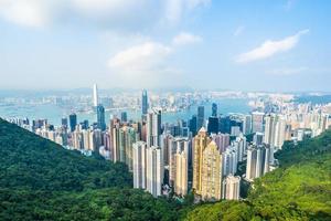 stadsbilden i Hong Kong City, Kina foto