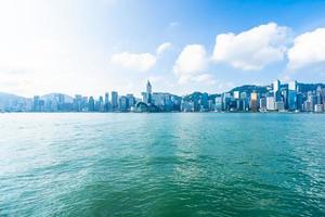 stadsbilden i Hong Kong City, Kina foto
