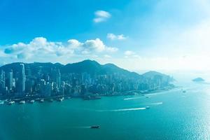 stadsbilden i Hong Kong City, Kina foto