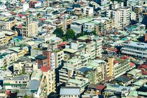 stadsbilden i Taipei stad i Taiwan foto