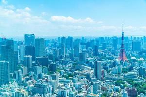 stadsbilden i tokyo staden, japan foto