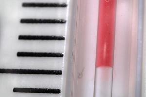 mercure termometer röd varm indikator detalj foto