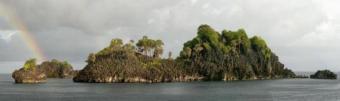 raja ampat papua indonesien enorm panorama landskap foto