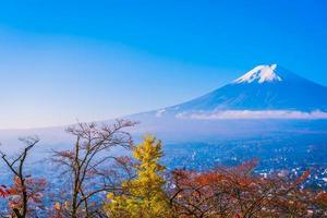 mt. fuji i japan på hösten foto