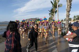 la paz, mexico - februari 22 2020 - traditionell baja kalifornien karneval foto