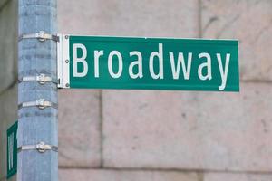 ny york gata tecken broadway foto