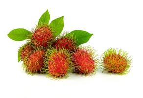 rambutan eller tropisk Asien frukt foto