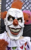 skrämmande halloween clown foto
