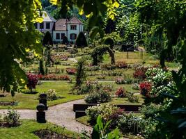 reste sig trädgård i saverne. museum av blommor. foto