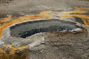 yellowstone naturlig textur gejser gammal trogen foto