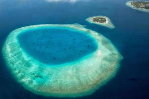 maldiverna antenn se landskap foto