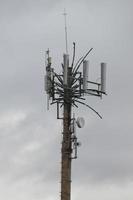 handflatan tropisk kommunikation antenn foto