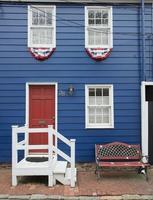 USA flagga färger hus i annapolis, maryland foto