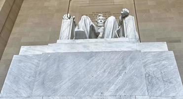 Washington dc lincoln minnesmärke foto