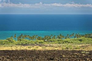 stor ö hawaii lava och hav foto