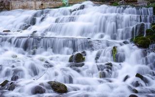 lång exponering flod landskap under falla foto