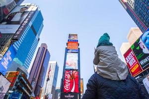 skön gata av ny york stad och Amerika, januari 01:e, 2018 i manhattan, ny york stad. proffs Foto