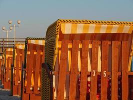 binz strand på rugen ö i Tyskland foto