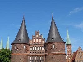 de stad av lubeck i Tyskland foto