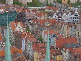 de stad av gdansk i polen foto