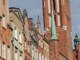 de stad av gdansk i polen foto