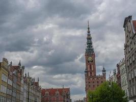 de stad av gdansk i polen foto