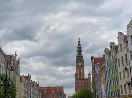 de stad av gdansk i polen foto