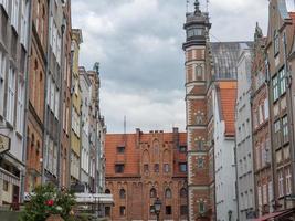 de stad av gdansk i polen foto