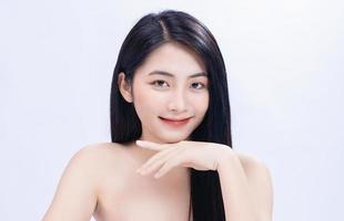 skönhet bild av ung asiatisk kvinna foto
