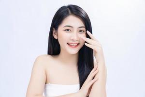 skönhet bild av ung asiatisk kvinna foto
