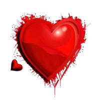 röd hjärta former för valentines dag foto