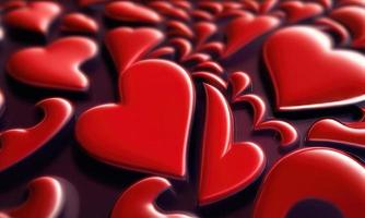 röd hjärtan på en röd bakgrund foto