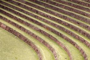 jordbruks terrasser i Pisac, Peru foto
