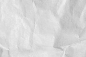 skrynkliga vit papper textur och bakgrund foto