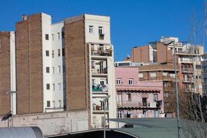 byggnader i de stad av barcelona foto