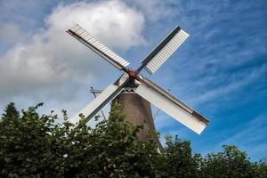 dutch väderkvarn i de sommar foto