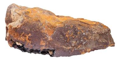 limonit järn malm mineral sten med goethit foto
