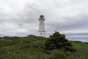 de louisbourg fyr i cape breton foto