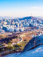 stadsbilden i Seoul, Sydkorea foto