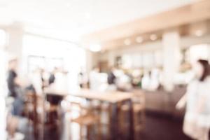 defokuserad kafé och restaurangbakgrund foto