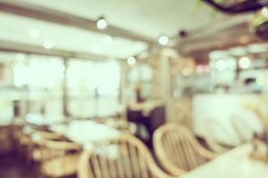 defokuserad kafé och restaurangbakgrund foto