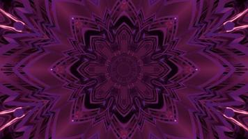 fraktal lila kristall prydnad 3d illustration foto