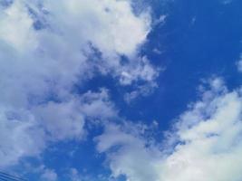 blå himmel med vita moln