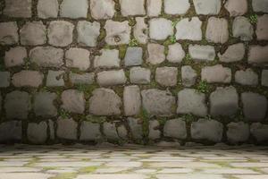 3d realistisk grunge vägg textur bakgrund sten foto